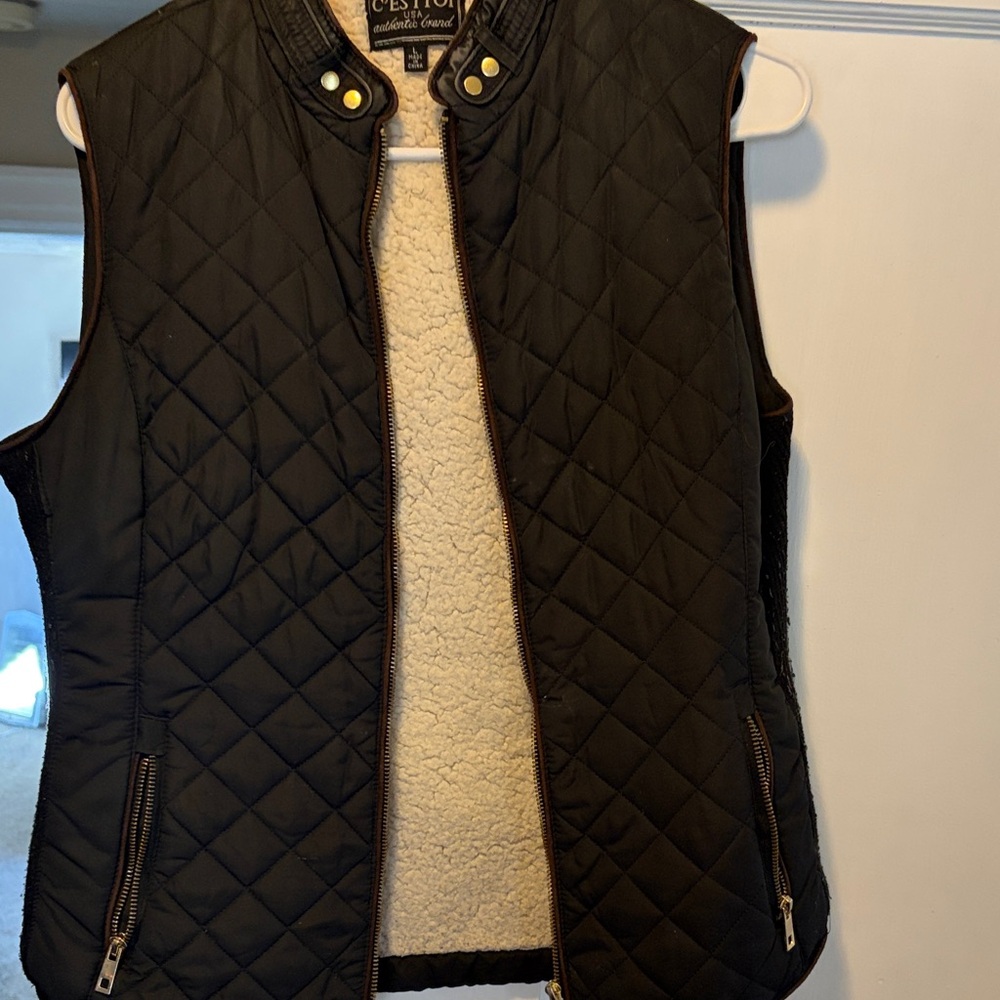 Black Quilted Women's Vest